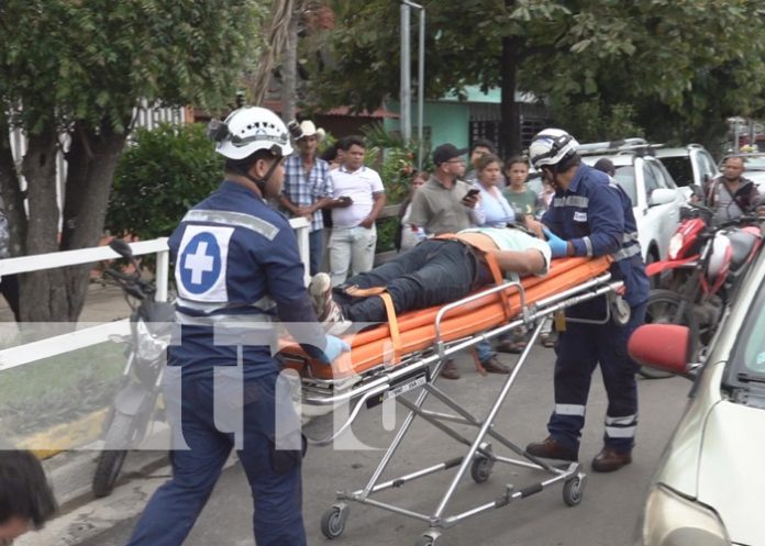 Foto: Accidente con motociclista y taxi en Estelí / TN8