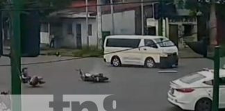 Foto: Accidente cerca del Hospital La Mascota, en Managua / TN8