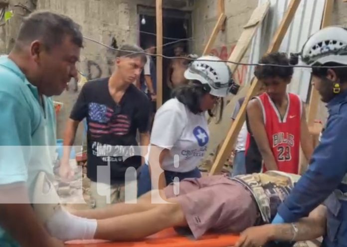 Foto: Obrero cae de una vivienda en Estelí / TN8