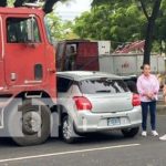 ¡Caos en las calles! Choque múltiple y ciclista al suelo por accidentes en Managua Foto: Choque múltiple, Managua / TN8