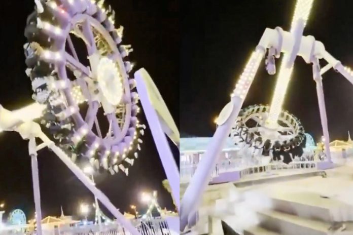 Foto: Juego mecánico colapsó con decenas de personas /Cortesía Foto: Juego mecánico colapsó con decenas de personas /Cortesía