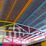 Nueva cubierta mejora condiciones en el Mercado Roger Deshon Foto: Inauguración de cubierta en zona de comidas del Mercado Roger Deshon, en San Judas / TN8