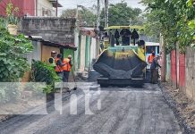Foto: Mejoramiento de calles en Sierra Maestra, Managua / TN8