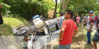Foto: Violento vuelco en Rivas deja a 7 personas lesionadas /TN8