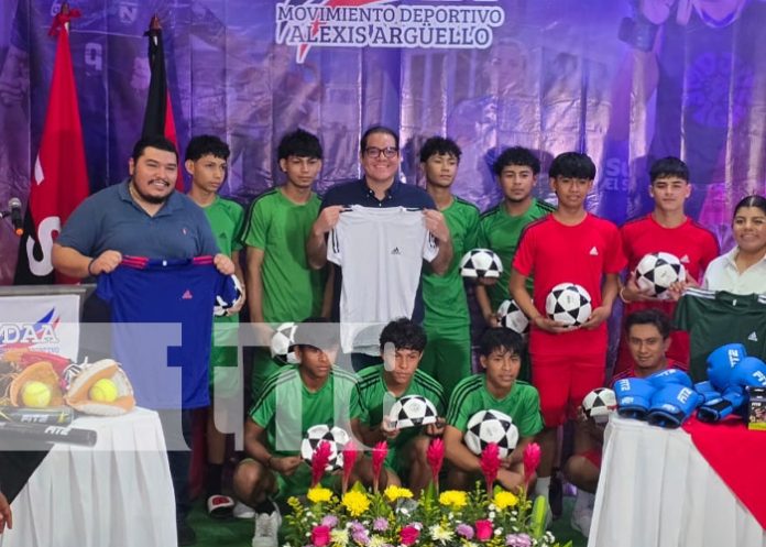 Foto: Entrega de material deportivo para fortalecer a Nicaragua / TN8 Foto: Entrega de material deportivo para fortalecer a Nicaragua / TN8