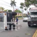 Foto: Vuelco de ambulancia en Managua / TN8