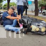 Misión delivery termina en accidente y discusiones en la Pista Suburbana Foto: Accidente con motos en la Pista Suburbana / TN8