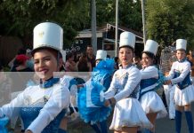 Foto: Más de mil estudiantes rinden homenaje patrio en desfile escolar del Distrito V de Managua /TN8
