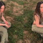 ¡Se volvió a caer! Belinda protagoniza nuevo tropezón en plena grabación Foto: Belinda sufre aparatosa caída durante grabación/ Cortesía