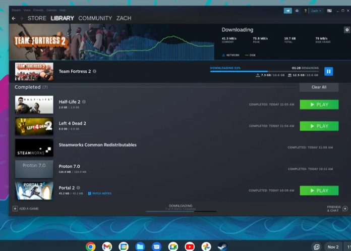 Foto: Google desconecta Steam en Chromebook /cortesía Foto: Google desconecta Steam en Chromebook /cortesía