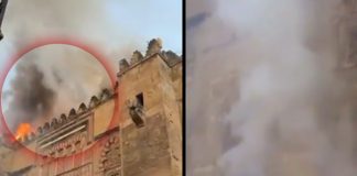 Foto: Incendio arrasa joya milenaria de España / Cortesía
