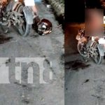 La imprudencia no perdona: Motociclista casi pierde la vida en Managua Foto: Accidentes de tránsito en Managua /TN8