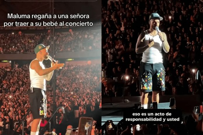 Foto: Maluma regaña a fan por llevar a un bebé a su concierto /Cortesía Foto: Maluma regaña a fan por llevar a un bebé a su concierto /Cortesía