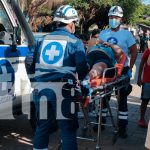 Joven embarazada resulta lesionada tras choque con taxi en barrio La Puebla, Rivas Foto: Joven embarazada y menor de edad involucradas en accidente vial en Rivas/TN8