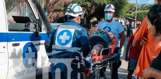 Foto: Joven embarazada y menor de edad involucradas en accidente vial en Rivas/TN8