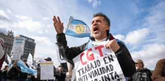 Foto: Represión en Argentina /cortesía