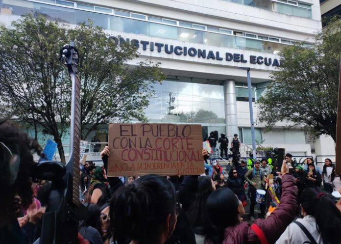 Foto: Protestas en Ecuador /cortesía