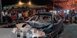Foto: Conductor endiablado arma el caos en actividad de Santo Domingo de Abajo en Managua/TN8