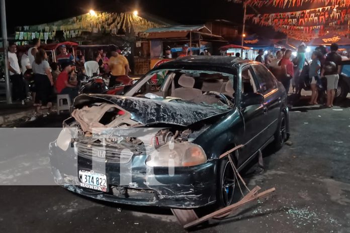 1 Foto: Conductor endiablado arma el caos en actividad de Santo Domingo de Abajo en Managua/TN8