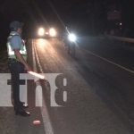 Foto: Hombre cruza imprudentemente la carretera y es atropellado por una moto en Estelí/TN8