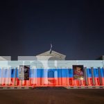 Nicaragua ilumina el Palacio Nacional en honor a la Bandera de Rusia Foto; Nicaragua ilumina el Palacio Nacional en honor a la Bandera de Rusia/TN8