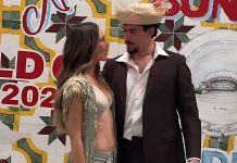 Foto:Bad Bunny dedica “Perro negro” a Belinda frente a todos/Cortesía