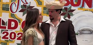Foto:Bad Bunny dedica “Perro negro” a Belinda frente a todos/Cortesía
