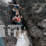 Foto: Managua hombres soterrados tras derrumbe/TN8