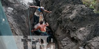 Foto: Managua hombres soterrados tras derrumbe/TN8
