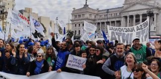 Foto: Paro universitario de 48 horas en Argentina /cortesía