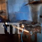 Viven para contarlo: Llamas en cocina de gas casi desata tragedia en Nandaime Foto: Familia de Nandaime a punto de perderlo todo por una fuga de gas /TN8