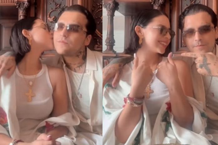 Foto: Christian Nodal y Ángela Aguilar hacen divertido reto / Cortesía Foto: Christian Nodal y Ángela Aguilar hacen divertido reto / Cortesía