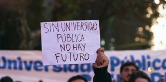 Foto: Paro universitario en Argentina /cortesía