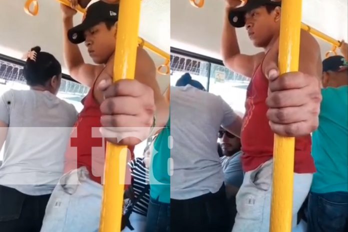 Foto: Acoso sexual en pleno día en la ruta 112 de Managua /TN8 Foto: Acoso sexual en pleno día en la ruta 112 de Managua /TN8