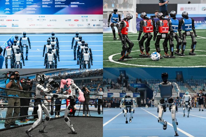 Foto: Robots muestran inteligencia y coordinación en China/ Cortesía Foto: Robots muestran inteligencia y coordinación en China/ Cortesía