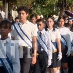Estudiantes y familias llenan las calles de alegría y fervor cívico en Managua Foto: Estudiantes y familias llenan las calles de alegría y fervor cívico en Managua/TN8