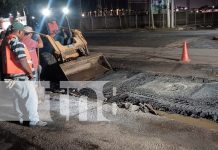 Foto: ALMA responde al llamado ciudadano y repara baches en el sector del Jonathan González/TN8