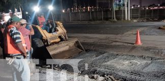 Foto: ALMA responde al llamado ciudadano y repara baches en el sector del Jonathan González/TN8