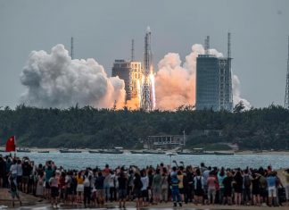 Foto: China lanzó un cohete portador Gran Marcha-12/ Cortesía