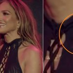 ¡Ni un grillo la detiene! Jennifer López mantiene la calma en pleno show Foto: Jennifer López vive momento inesperado con un grillo /Cortesía