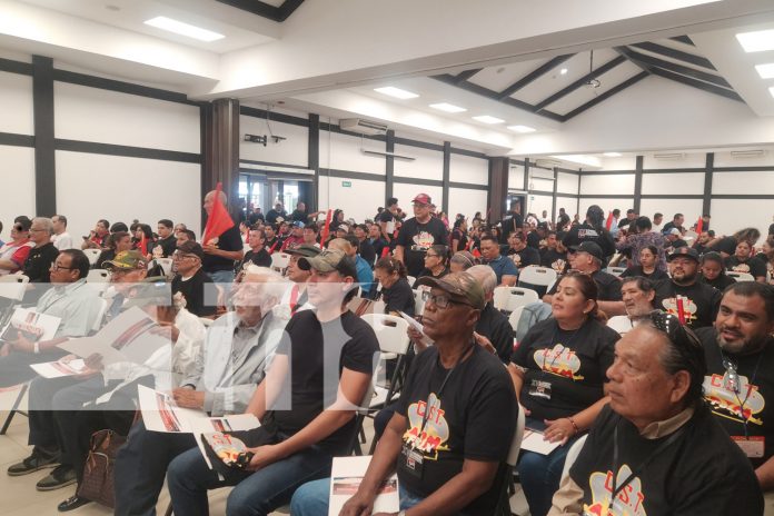 Foto: Central Sandinista de Trabajadores en Managua, honra legado sindical y fortalece estructura/TN8