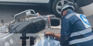 Foto: Esteli motociclista herido tras fuerte impacto de vehiculo/TN8