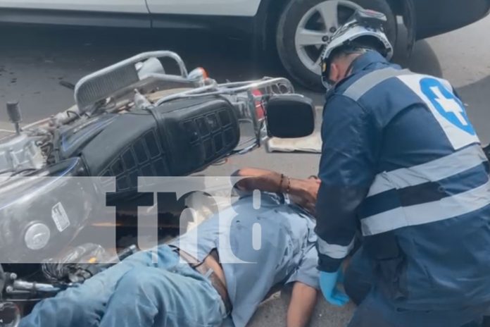 Foto: Esteli motociclista herido tras fuerte impacto de vehiculo/TN8 Foto: Esteli motociclista herido tras fuerte impacto de vehiculo/TN8