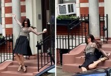 Foto: Anne Hathaway sufre aparatosa caída /Cortesía