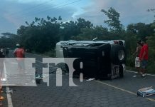 Foto: Aparatoso accidente en Rivas / TN8