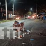 Giro imprudente de camioneta provoca múltiple colisión y deja cuatro heridos en Managua Foto: Giro indebido provoca múltiple accidente de tránsito/TN8