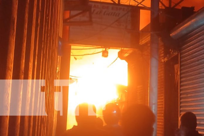 Foto: Voraz incendio arrasa tramos del Mercado Oriental/TN8 Foto: Voraz incendio arrasa tramos del Mercado Oriental/TN8