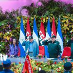 Comandante Daniel Ortega en aniversario de la Fuerza Naval: «Pueblo, Ejército, Unidad, garantía de la victoria» Foto: Comandante Daniel Ortega en acto por el 45 aniversario de la Fuerza Naval de Nicaragua / TN8