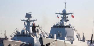 Foto: China y Rusia inician sus ejercicios navales /Cortesía