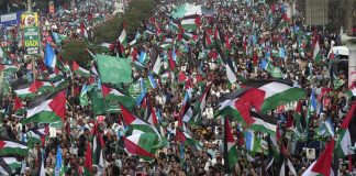 Foto: Marchan en Nueva York contra el genocidio en Gaza /Cortesía
